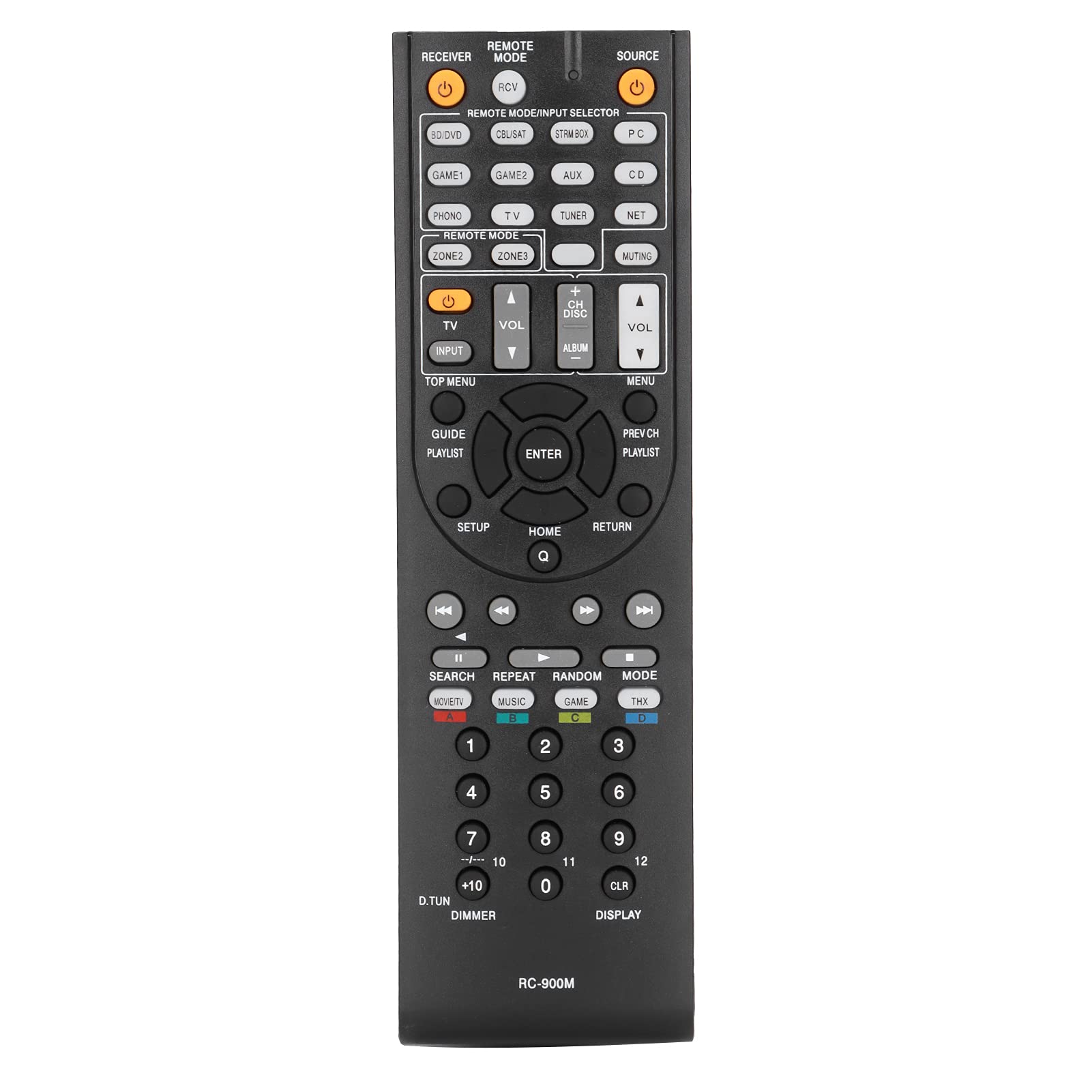 Goshyda RC‑900M Remote Control, Multi-functional Replacement Television Remote Controller Soft Buttons RC for Onkyo TX‑RZ900 TX‑RZ800 TXRZ900 TXRZ800 Audio and Vedio Receiver