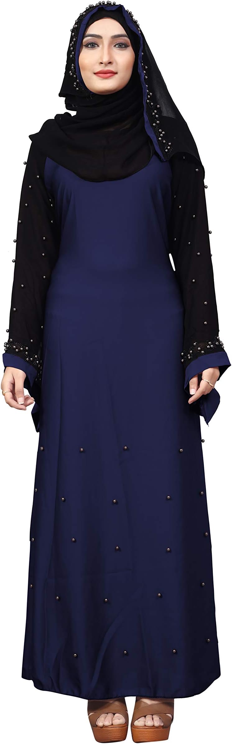 Justkartit Imported Lycra Abaya Burkha With Hijab Scarf For Women