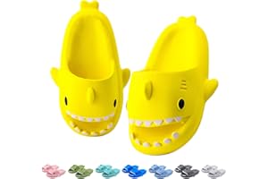 LAKIGE Kids Shark Cloud Slides | Toddler Boys Girls Shower Slippers | Boys Girls Cute Cartoon Fish Flip Flops | Beach Pool Home Sandals | Quick Dry Non-Slip