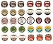 30 Winter Variety K Cup Pack - Includes Santa's White Christmas, Italian Rum, Maple Sleigh, Winterfest, Tiramisu, Creme Burle, Chocolate Mint and More
