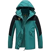 GIISAM Rain Jacket for Women, Women's Waterproof Lightweight Rain Jackets Packable Raincoat Windbreaker Coat with Hood