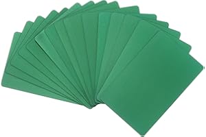 PATIKIL 15 Pack Metal Business Cards Anodized 0.8mm Thick Anodized Aluminum Blanks Name Card 3.4x2.1Inch Laser Engrave Printa