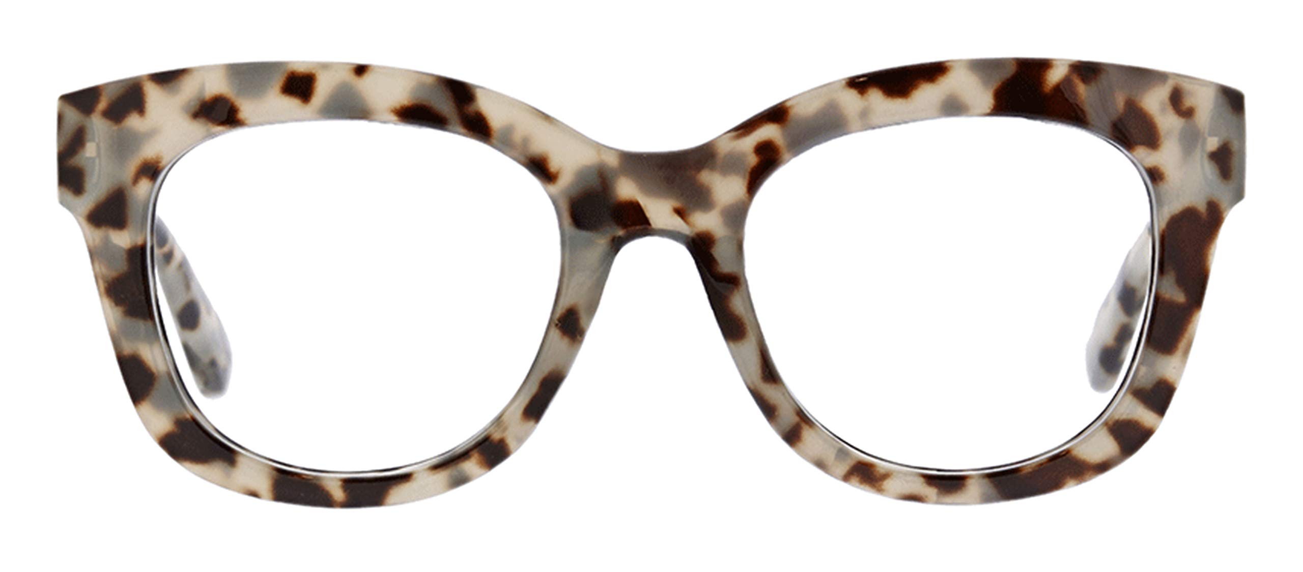 View 1 of ***MAJOR DAMAGE*** Peepers by PeeperSpecs Oprah's Favorite Women's Center Stage Oversized Blue Light Blocking Reading Glasses - Gray Tortoise +2.00
