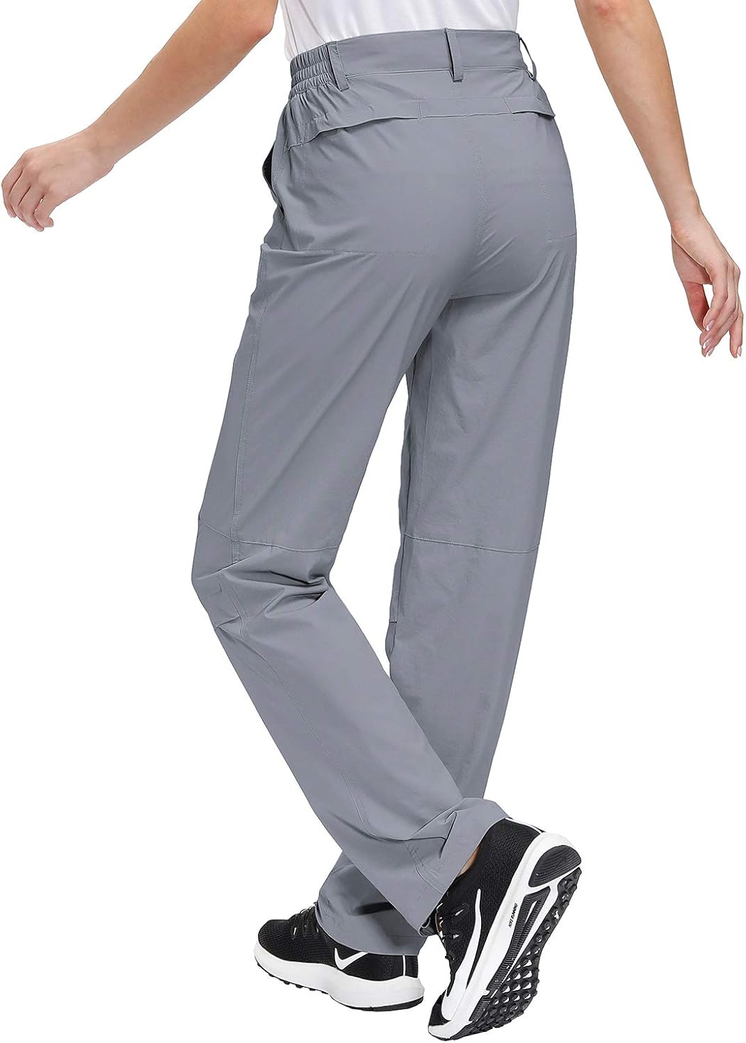 Libin Women's Hiking Pants Lightweight Quick Dry Convertible Roll Up Outdoor Capri Pants, UPF 50, Stretch, Water Resistant: Clothing
