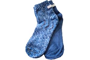 Cloudz - (2 Pairs! Dreamy Blue Soft Plush Natural Aloe Vera Spa Socks - (Assorted Solid & Patterned)