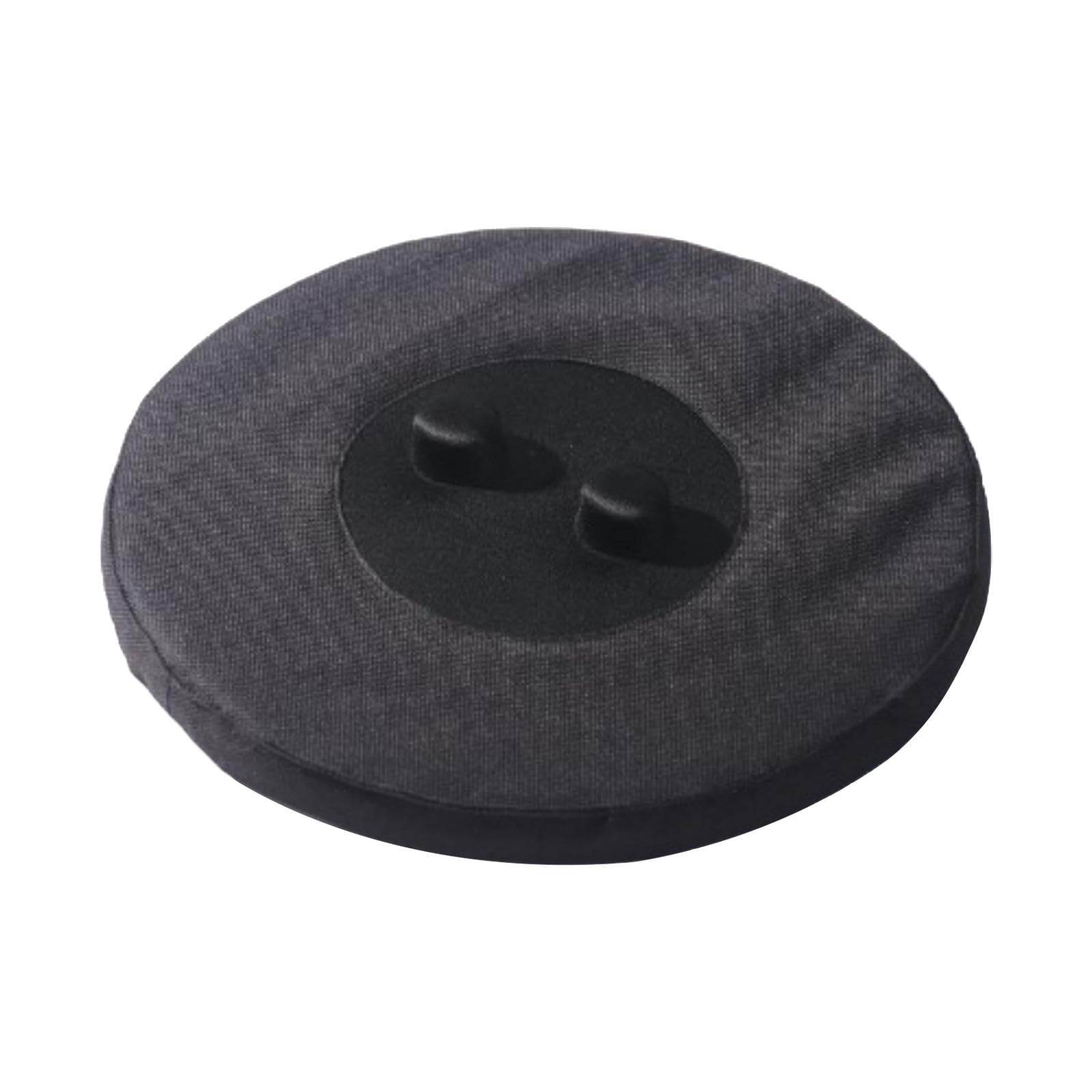 Folpus Telescopic Stool Cushion Outdoor,Round Bar Stool Covers, Collapsible Stool Cushion Seat Cushion for Hiking Porch, Removable Washable, Oxford Black