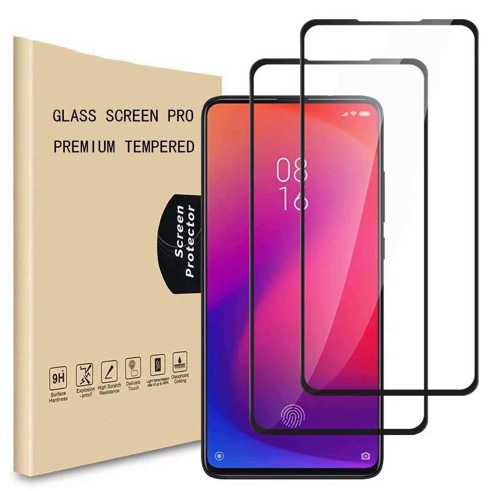 Minwu Samsung Galaxy S10 5G screen protector. [Full Coverage] [9H Hardness], Transparent, Scratchproof, Tempered Glass Screen Protector, Samsung Galaxy S10 5G Screen Protector (2 Pack)-Black