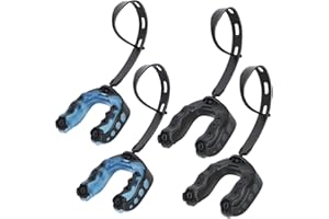 GALLIA 4Pack Football Mouth Guard with Strap, Soft Youth Mouth Guard Professional Sports Mouthguard for Boxing, Hockey, Lacrosse,Basketball, MMA, Rugby and Jujitsu