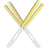 Nabalis Cheese Butterfly Knife Balisong Trainer, 7075 Aluminum, 420C Blade Material, Teflon-Coated, Public-Friendly Metal Trainer