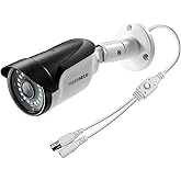 TIGERSECU 2MP Metal Long Range Security Camera for TVI/CVI/AHD/CVBS DVRs | Hybrid 4-in-1 with OSD Switch, Weatherproof for Indoor and Outdoor Use, Power Supply and Coaxial Cable Sold Separately