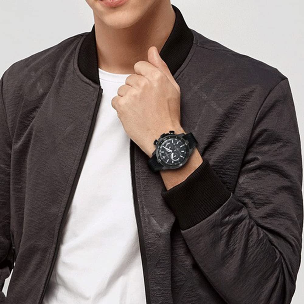 WRISTARMOR Rubber Strap compatible with Citizen AW1475 1476 1477 CA4154 4155 Men Eco-Drive Wristwatch replacement Silicone watchband