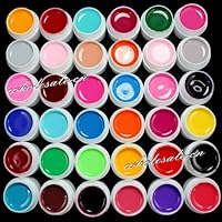 ReNext 36 Colors Solid Pure Mix Color UV Builder Gel Acrylic Set for Nail Art Tips