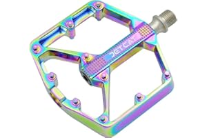 JETCAT Mountain Bike Pedals Flat - MTB Pedals Flat, Bicycle Pedals, Road Bike Pedals, BMX Pedals, for BMX MTN Road Gravel EBi