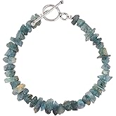 Manilata Natural Raw Green Aventurine Crystals Bracelet, Rough Beads Gemstone, Energy Healing Crystals, Birthday, Gift for Her, Gemstone Jewelry for Women 6.5-inch (aventurine)