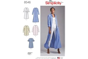 Simplicity Creative Patterns Miss Petite Shirt Dresses Pattern, U5 (16-18-20-22-24)