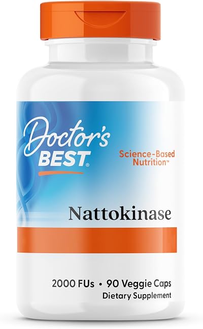 Doctor's Best Nattokinase 2000 FU Enzyme Supplement 90 Vegan Capsules