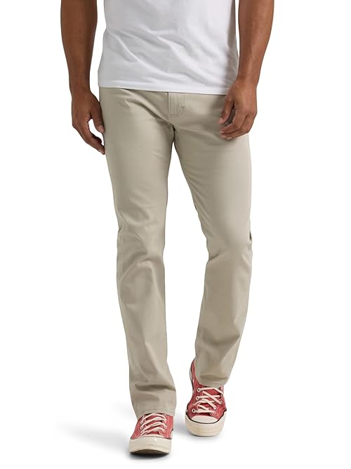 Lee Men's Extreme Motion Slim Straight Jean Stone (Twill) 30W x 32L