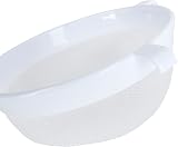 KitchenCraft Plastic Sieve 18cm Large with Heat Resistant Nylon Mesh White view 2