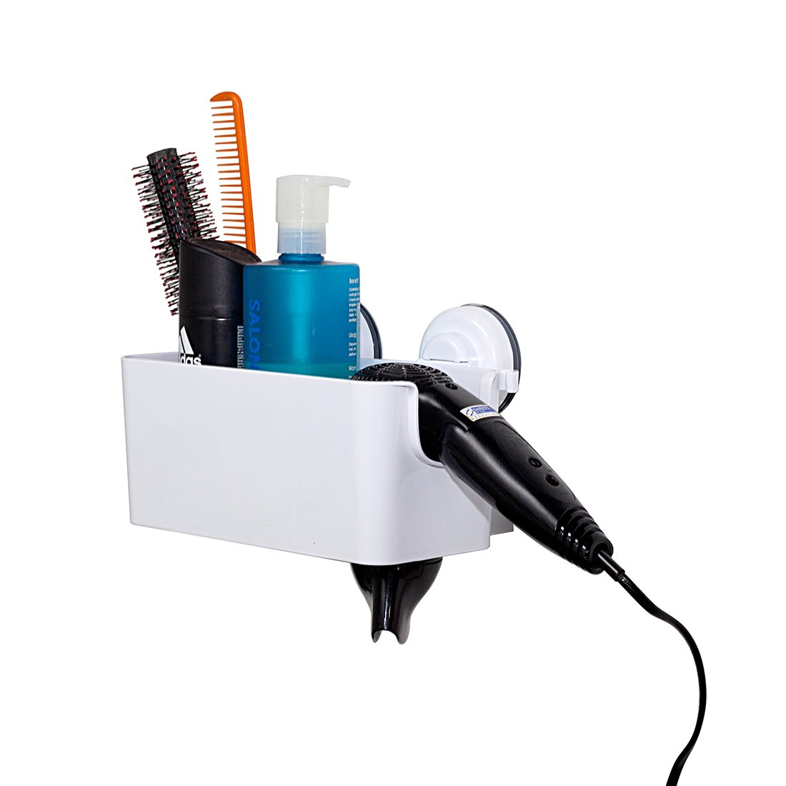 IMAHOU Suction Cup Hair Dryer Holder Plastic Wall Mount Hair Care Styling Tool