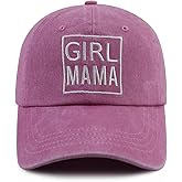 Gomcdlwn Girl Mama Hat for Women, Funny Adjustable Cotton Embroidered Mom Baseball Cap