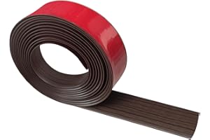 SALIMHIB Vinyl Floor Transition Strip Self Adhesive 2"×20' Brown Wood Grain Floor Divider Strip Flooring Transition Strips for Laminate Flooring, Uneven Floors, Carpet, Tiles (20FT, 2in, Brown Wood Grain)