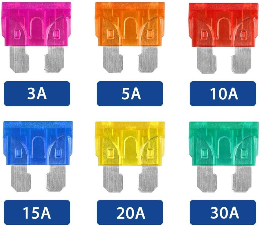 Ninth-City 6 Way Blade Fuse Block Waterproof Fuse Box Holder with Negative Bus ATC/ATO for 12V 24V Boat Marine Yacht Vehicle Auto RV Car Trailer Truck SUV Vehicle: Automotive