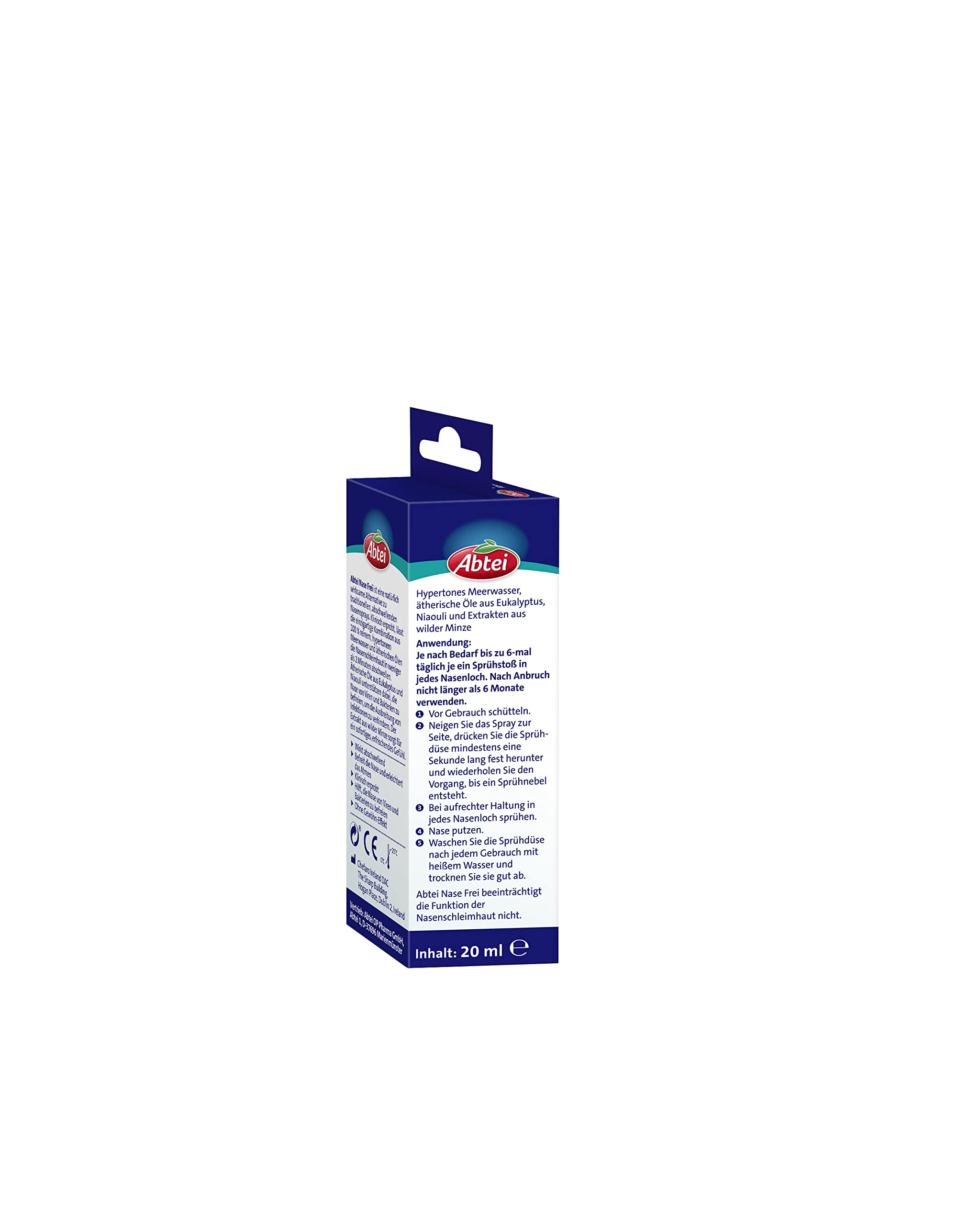 ABTEI Nase Frei Abschwellendes Nasenspray - Meerwasser & Eukalyptus - 20 ml 3