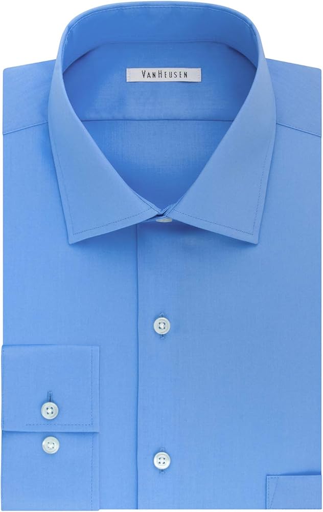 van heusen men's dress shirt slim fit flex collar stretch solid