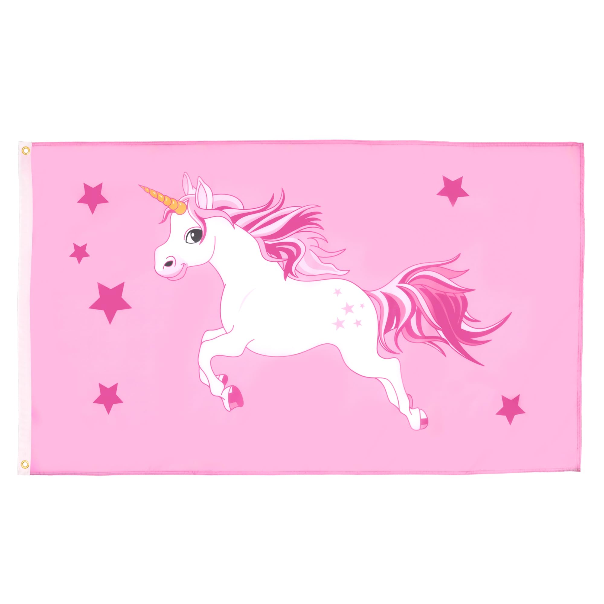 AZ FLAG - Pink Unicorn Flag - 3x5 Ft - 100D Polyester Unicorn Banner with Two Metal Grommets - Fade Resistant - Vivid Colors - 3' x 5' Feet - 150x90 Cm