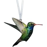 Hummingbird Ornament, Colorful, Flat, Made in The USA by d'ears #8319