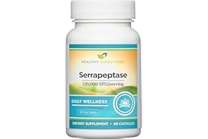 Healthy Directions Serrapeptase—120,000 SPU/Serving, 60 Vegan Capsules, to use as Part of Your Daily Wellness Regimen (60-Day Supply)