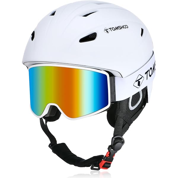 RAVS Gafas De Esquí Gafas De Snowboard Blanco 70% Contraste Reforzado Para Mejor Visión Compatibles Con Casco