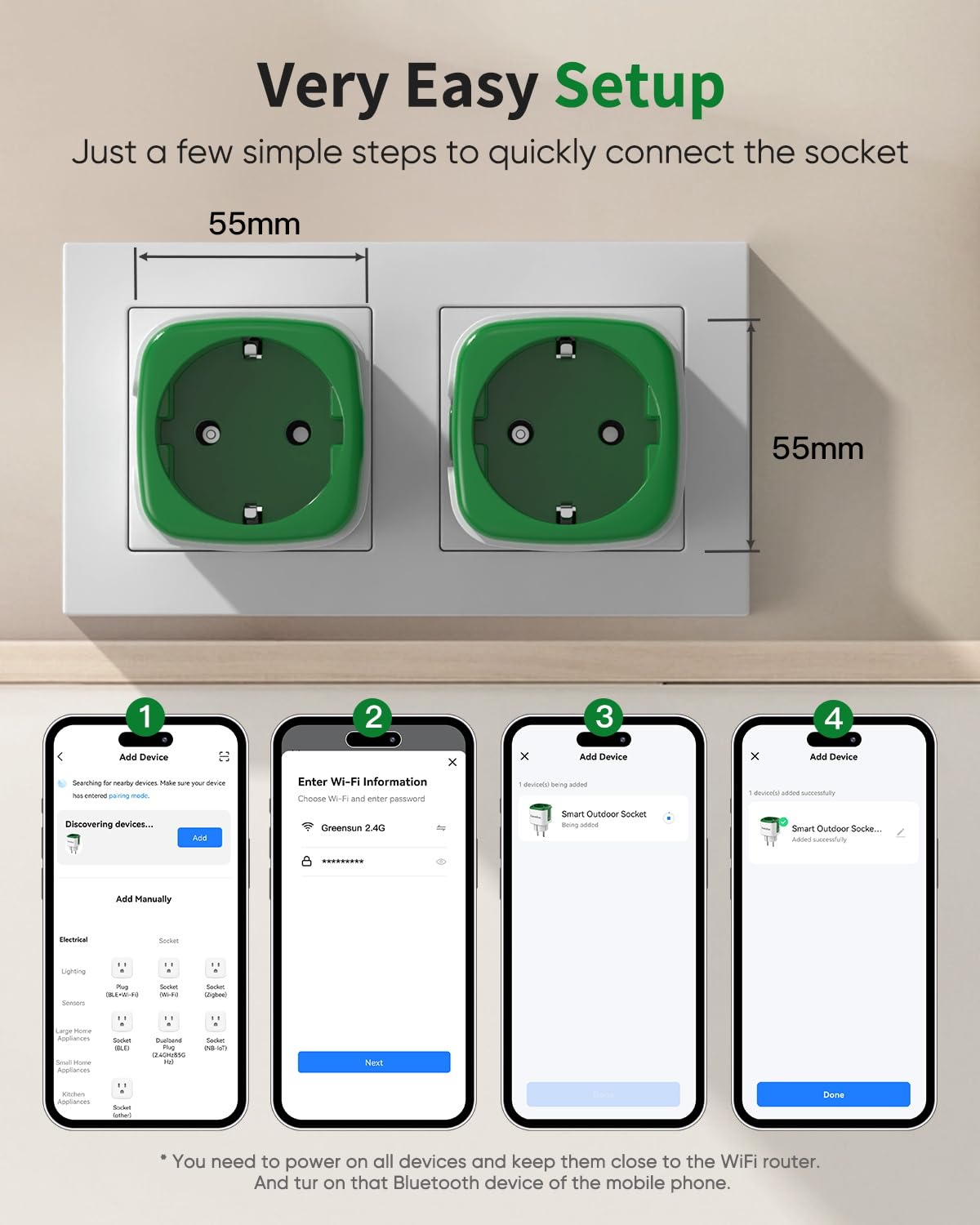 WLAN Steckdose 2er Pack Smart Life Fernbedienung Steckdose 7