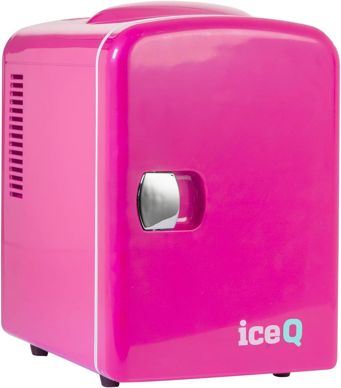 iceQ 4 Litre Small Mini Fridge Cooler - Pink