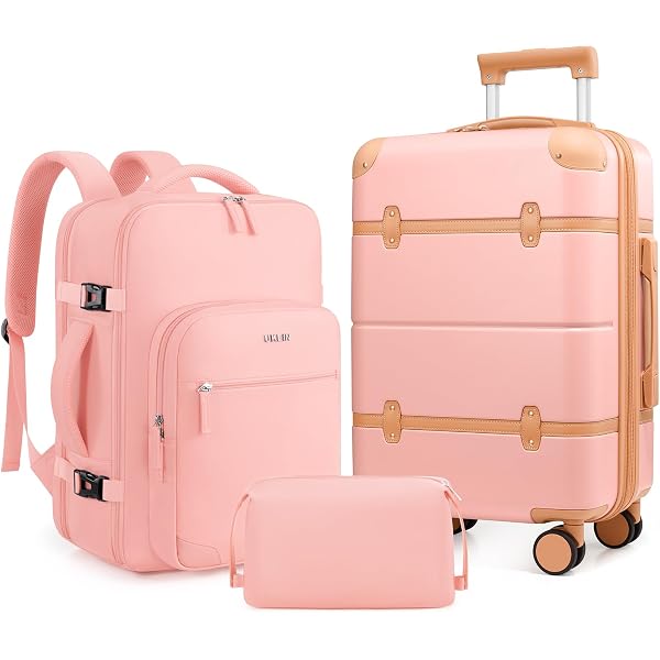 Amazon.com: Mosslly Luggage Sets 3 Piece, Expandable 100% PC