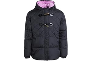 Pink Platinum Winter Jacket - Quilted Fleece Lined Windbreaker Puffer Coat (Size: 4-16)