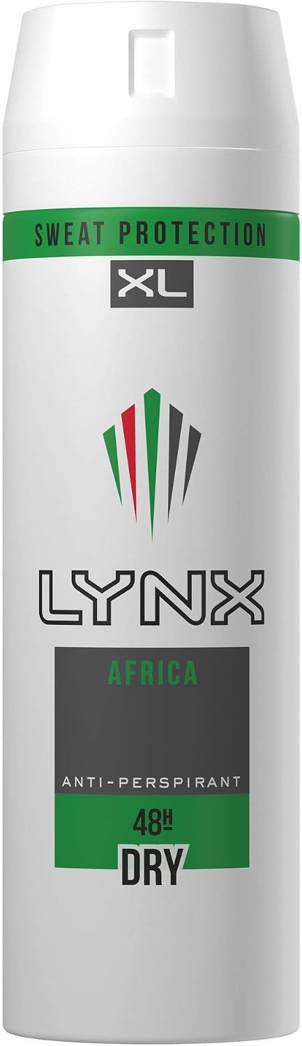 Lynx Africa Anti-Perspirant Deodorant Spray for Men 200 ml Pack of 3