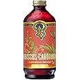 Portland Syrups Hibiscus Cardamom Syrup - Craft Exquisite Cocktails, Mocktails, Tea, Soda, Coffee Drinks, and More - 12 oz with 24 Servings (Pack of 1)