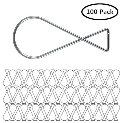 Amazon Com 100 Pack Ceiling Hook Clips Stainless Steel Ceiling