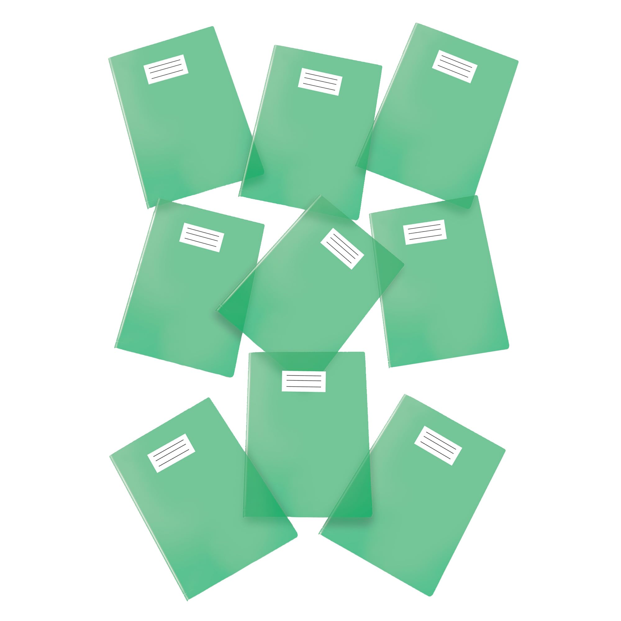 Pack of 25 Maxi Cover/Notebook Cover, Colored, Transparent, f.to A4 - Green — image 1