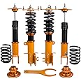 maXpeedingrods Coilover for Nissan Altima 2007-2013, for Nissan Maxima 2009-2014, 24 Levels Damper Adjustable Coilovers Suspension Kit, Height Adjustment Shock Absorber Struts Lowering Kit Gold