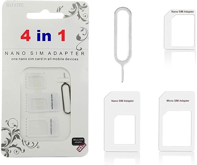 Sim Card Adapter Kit With Sim Ejector Pin Convert Nano Sim To Micro Sim Standard Sim