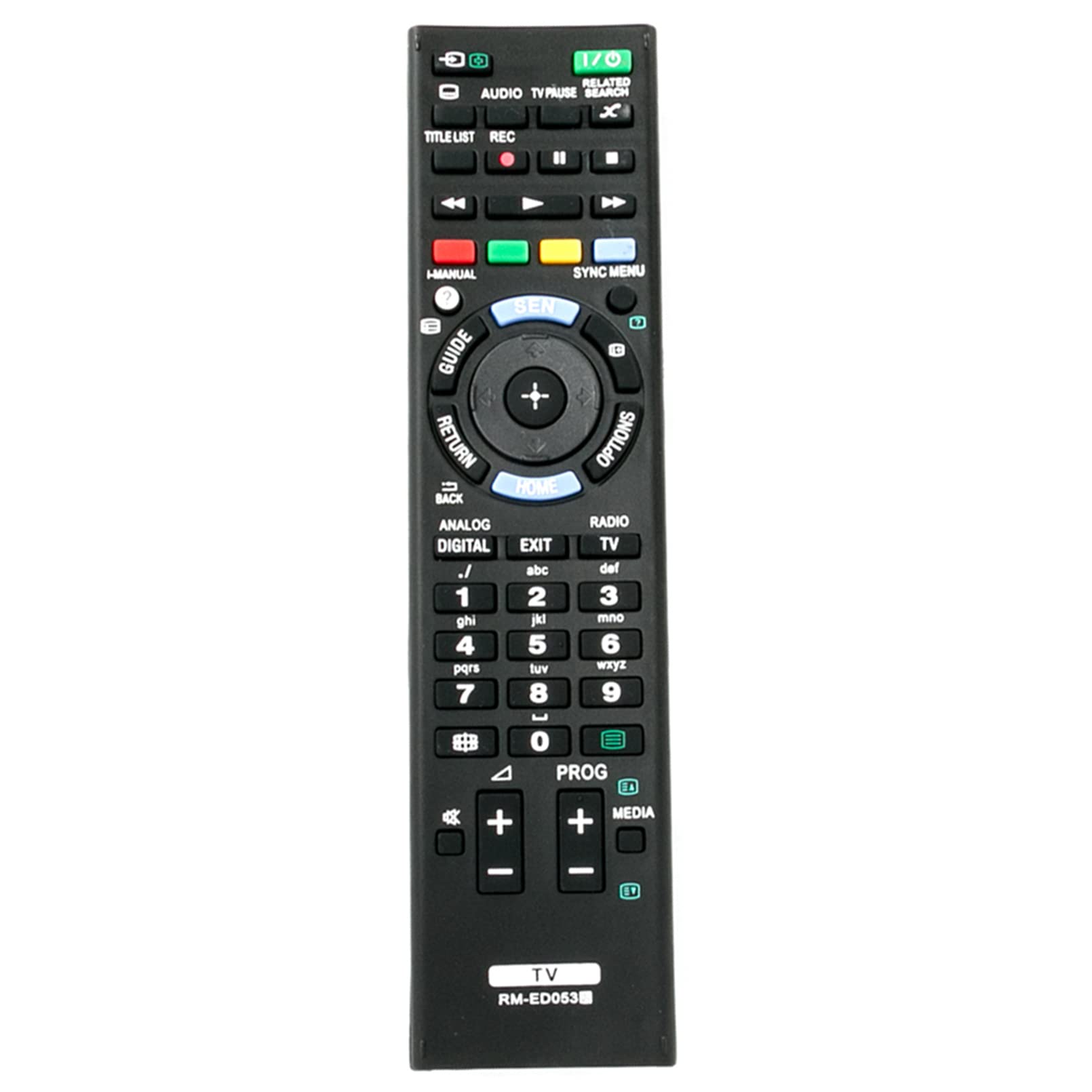 VINABTY RM-ED053 Replacement Remote Control fit for Sony Bravia TV KDL-32W605A KDL-24W605A KDL-32W503A KDL-50W655A KDL-42W655A KDL-32W655A KDL-42W650A KDL-32W650A KDL-42W651A KDL-32W651A KDL-42W653A