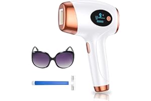 AOPVUI At-home IPL Hair Removal for Women and Men, Permanent Laser Hair Removal 999900 Flashes for Facial Legs Arms