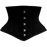 Cincnher Women's Waspie Corset Underbust Waist Training Steel Boned Corset