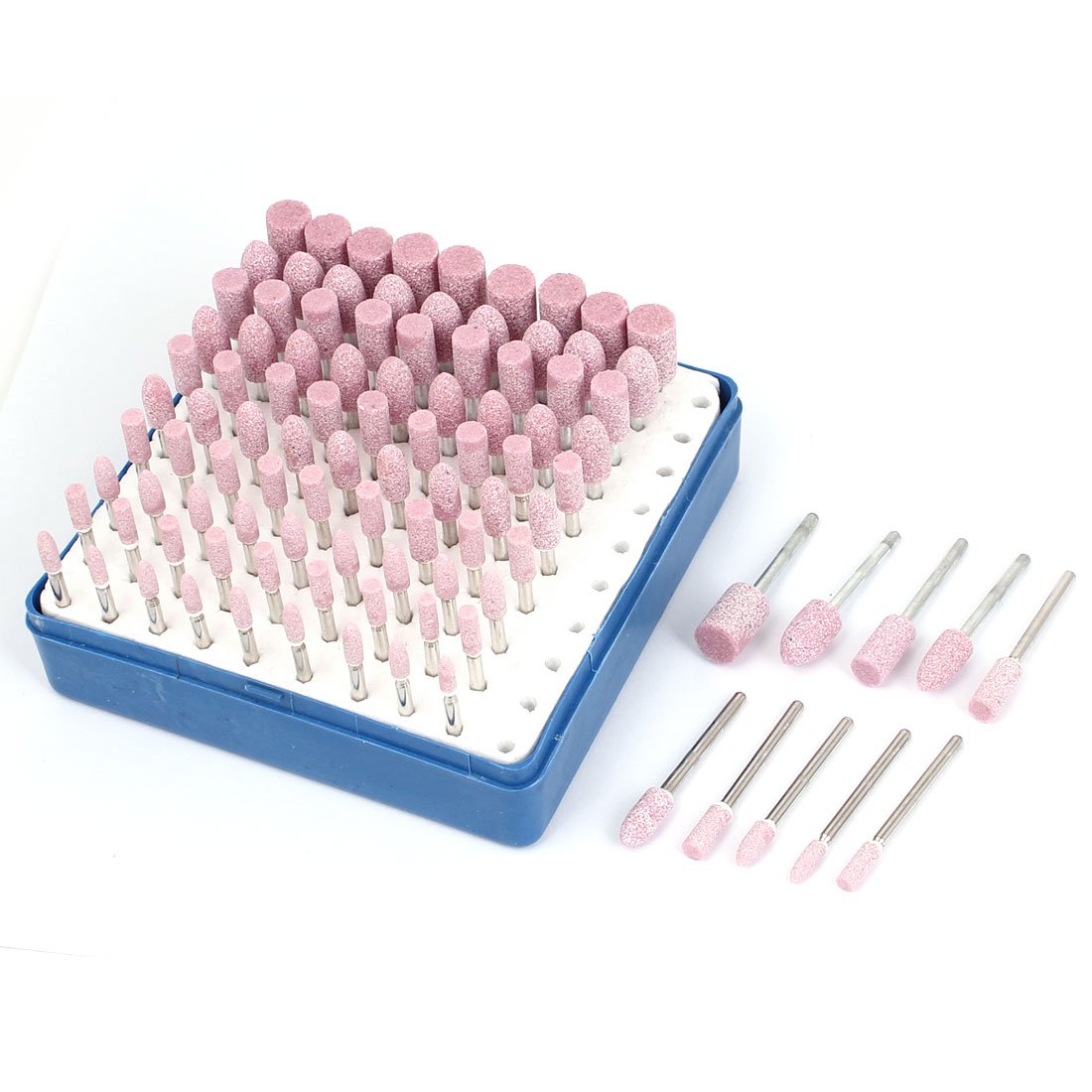 sourcingmap Grinding Bit Wheel Mounted Point Rotary Tool Set 100pcs