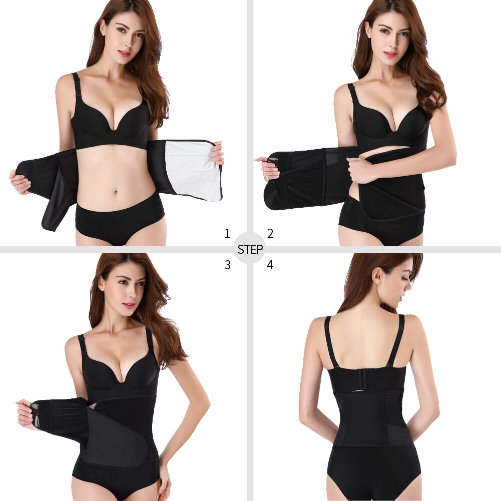 Picotee Women Postpartum Girdle Corset Support Recovery Belly Band Wrap Post Pregancy Waist Belt (XL)