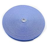 Saisn Reusable Fastening Tape Cable Ties 3/4-Inch Double Side Hook Roll (25 Yard, Blue)