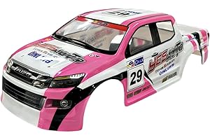 MotiveTech RC Car Body Shells Body Cover 1/10 Replacement Fittings Easy to Install Compatible, Pink