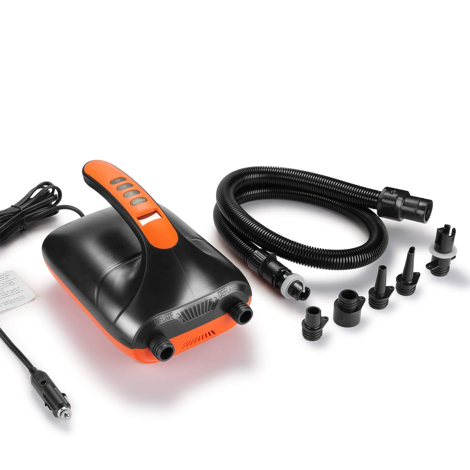 Air Pump, AGPtEK Electric Air Pump 20PSI Digital Electric Air Pump, Intelligent Dual Stage & Auto-Off Function for Easy Storage, Great for Paddle Boards, Inflatable Boats and Kayaks